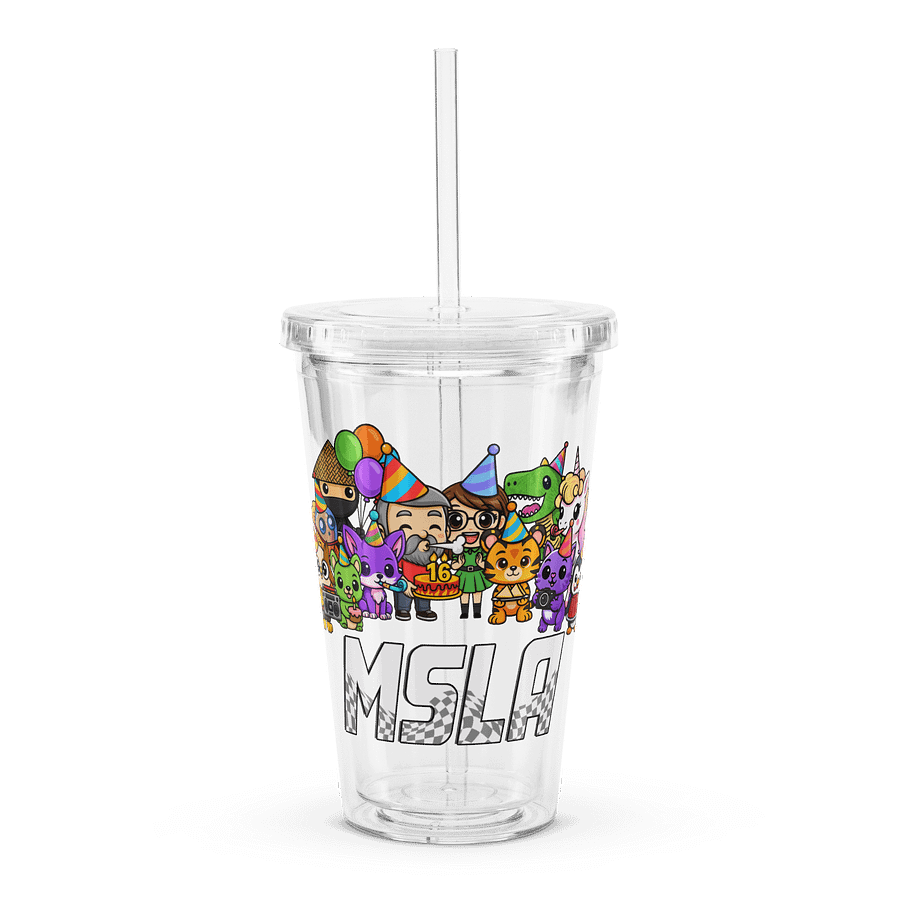 MSLA Sweet Sixteen - Double Wall Clear Plastic Tumbler product image (2)