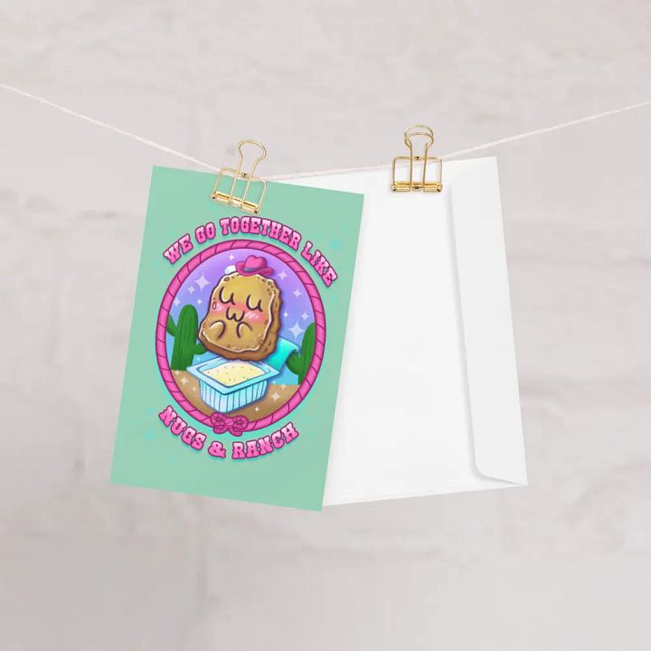 Nugs and Ranch greeting card product image (1)