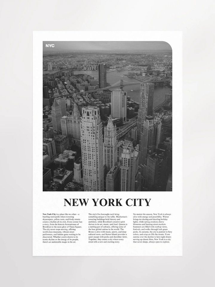 New York 03 Newspaper Poster product image (2)