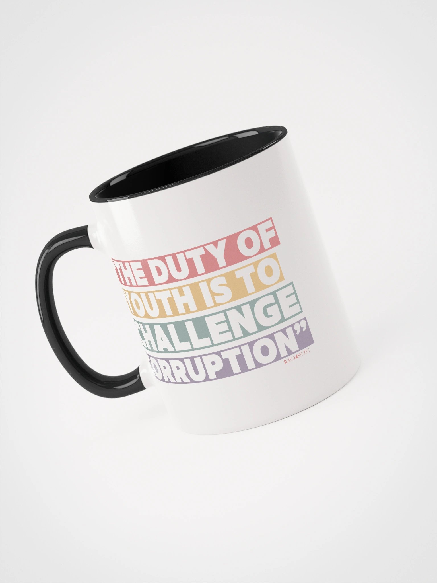 The Duty of Youth is to Challenge Corruption Quote Mug - Being Liberal product image (16)