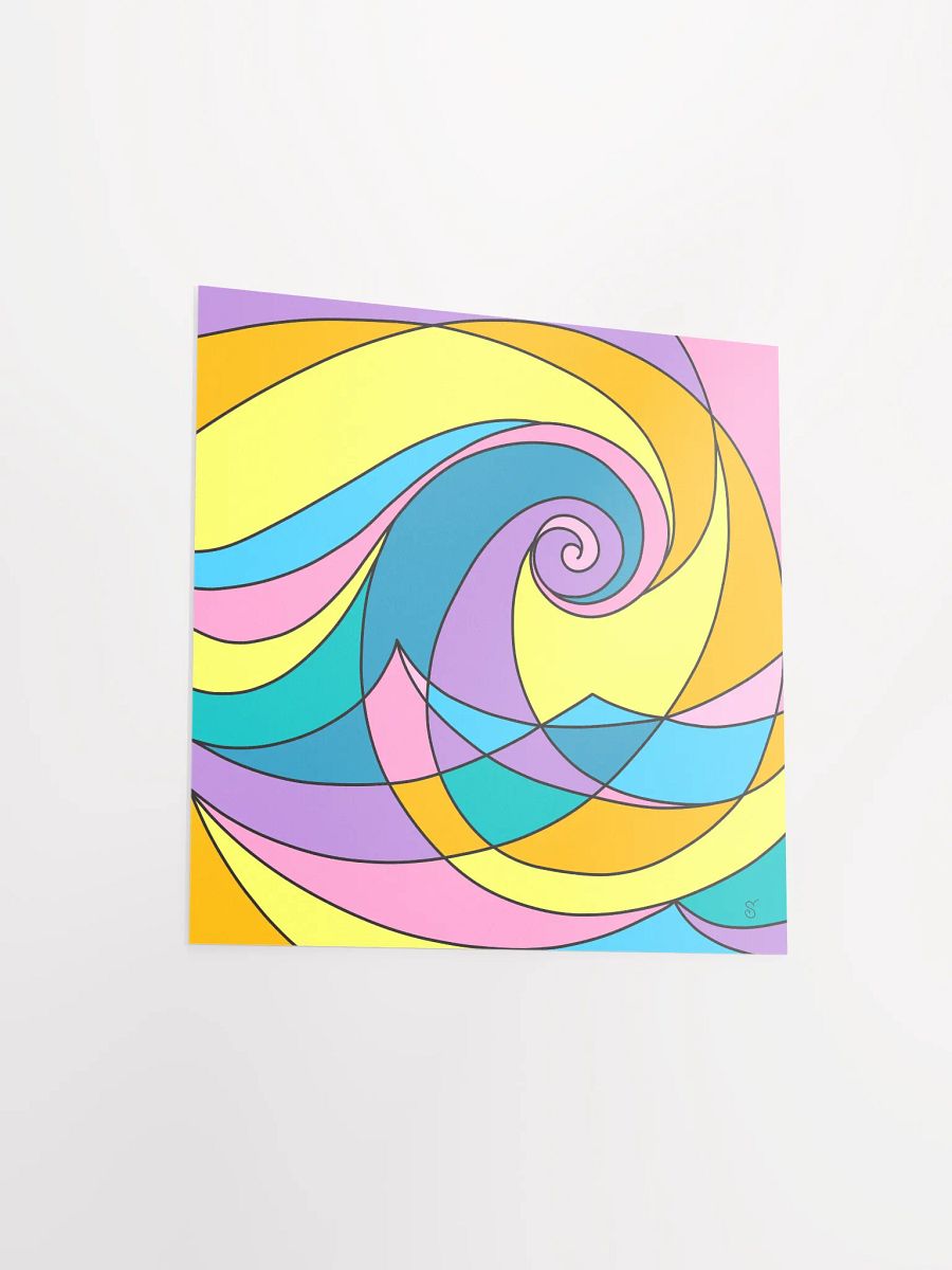 Vibrant Matte Poster Print - Abstract Square No. 4 product image (3)