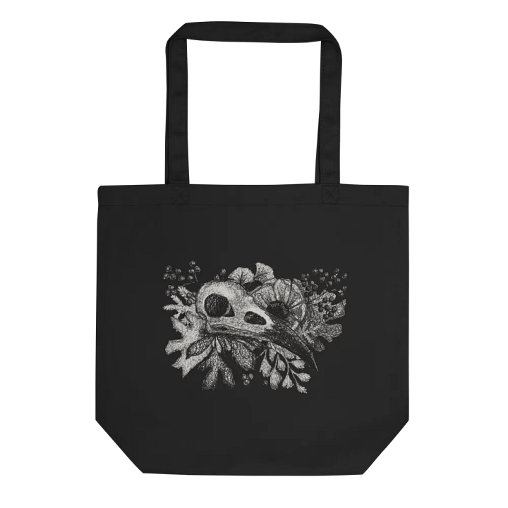 Raven Skull Eco Tote product image (1)