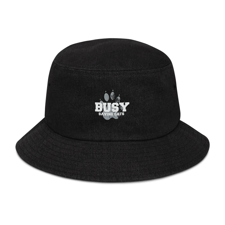 busy saving cats denim bucket hat product image (1)