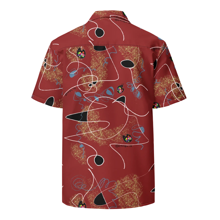 Scribble-Wear #4 Unisex Shirt Hawaiian Style/Tomato Red product image (3)