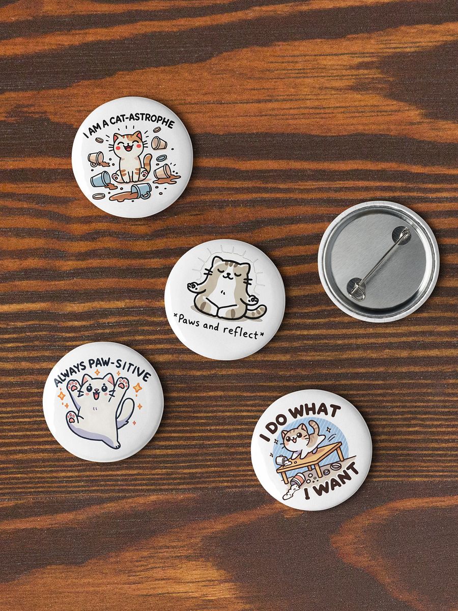 KittyPuns Enamel Pin Set product image (3)