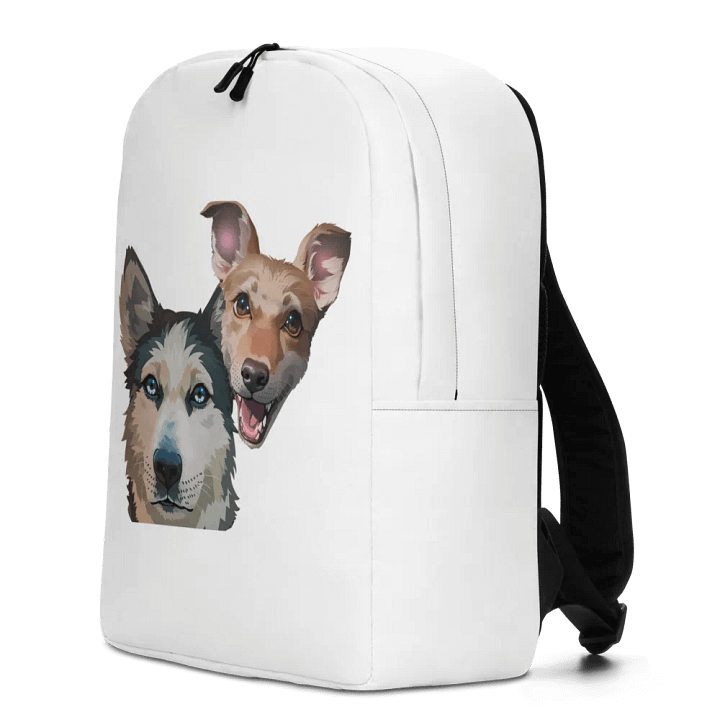 Luna and Mango Minimalist Backpack White product image (1)