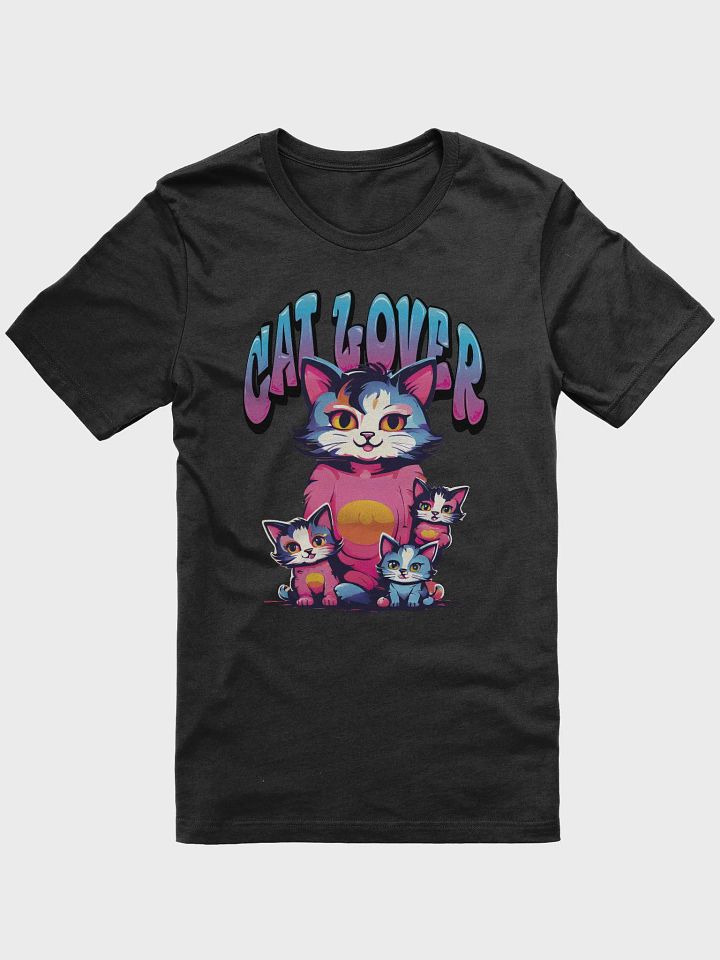 Cat Lover Colorful Funny T-Shirt - Cute and Colorful Gift for Cat Lovers and Cat Mom product image (1)