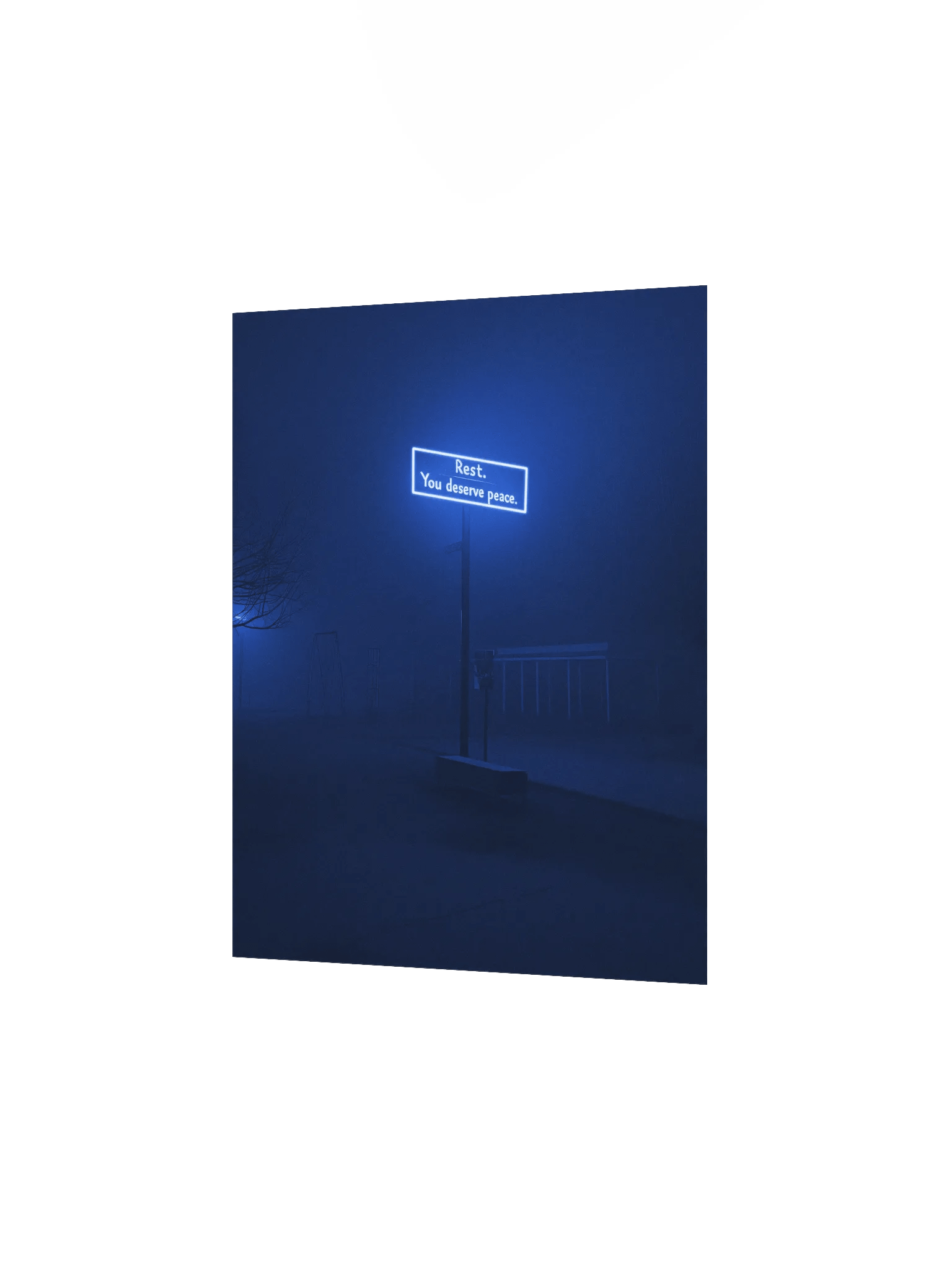 "Rest, you deserve peace" Matte Poster product image (2)