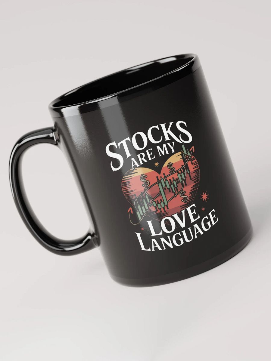 Stocks in Love Black Glossy Mug product image (3)
