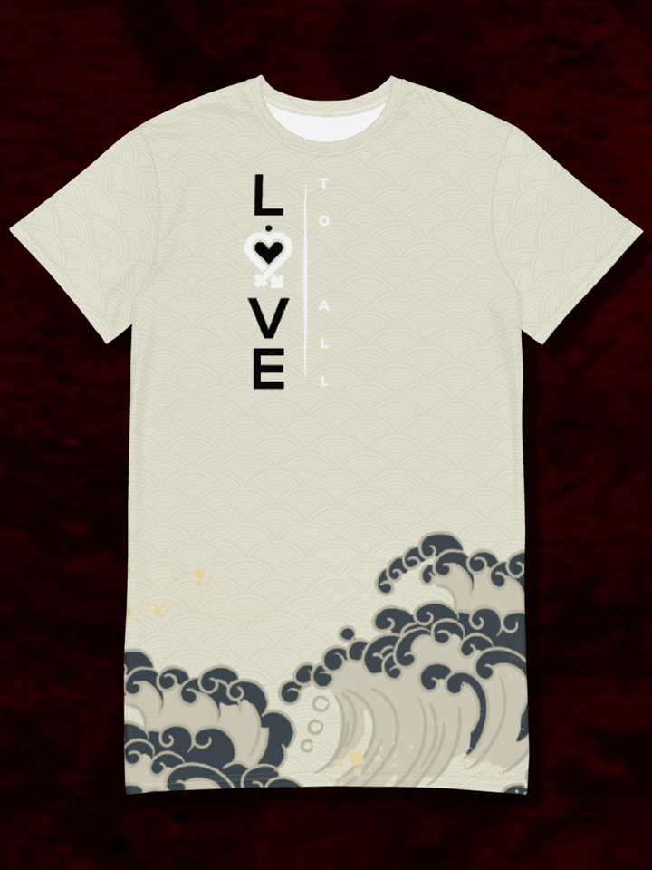 L2A Beige Wave Women's T-Dress product image (1)