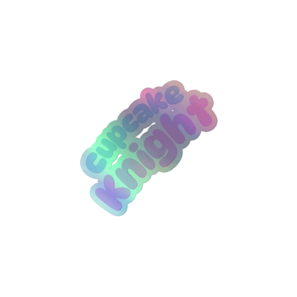 Cupcake Knight Holographic Sticker Sheet product image (1)