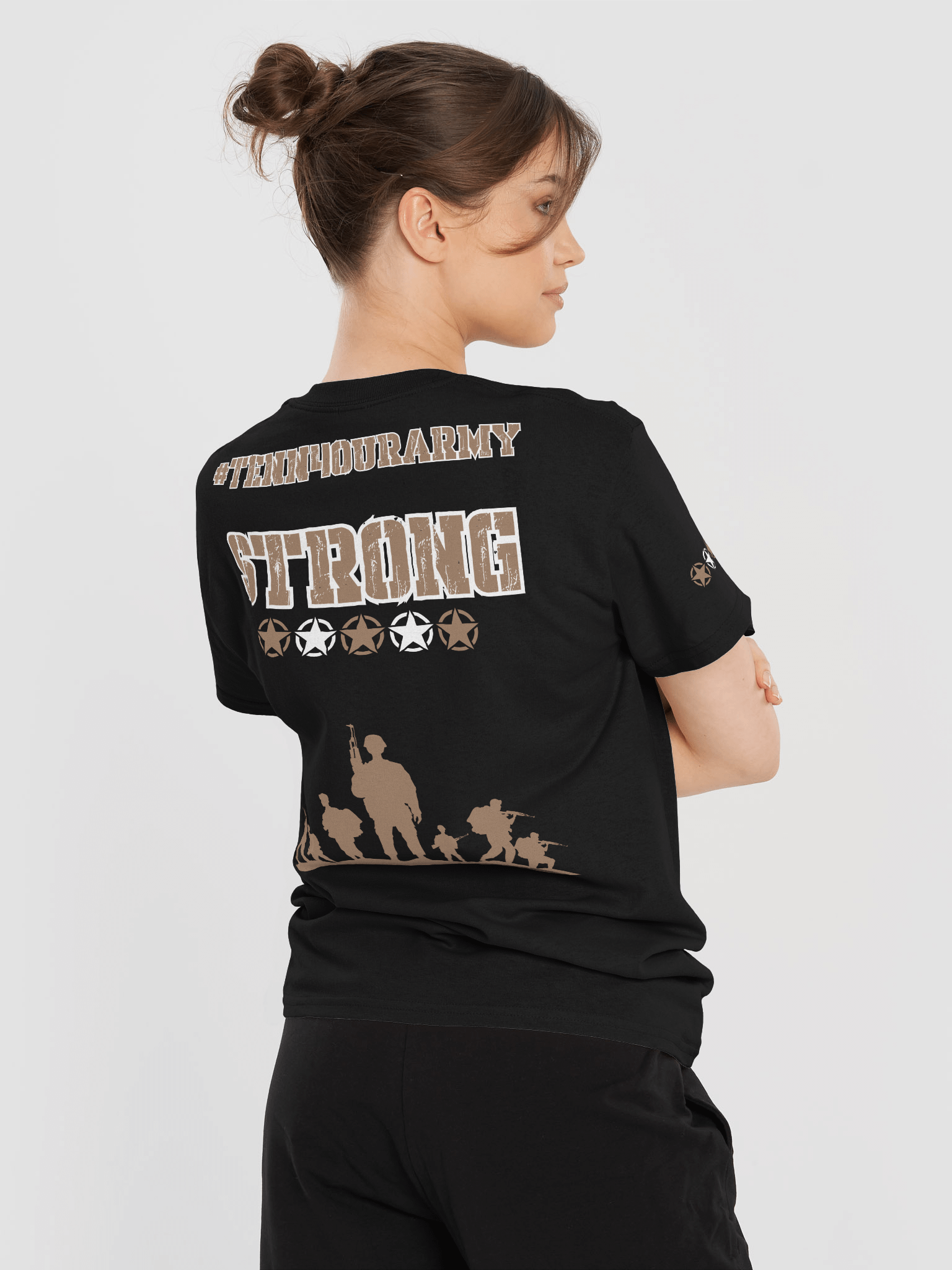 #TeNN4OURARMY T-Shirt - Tan & Black product image (6)