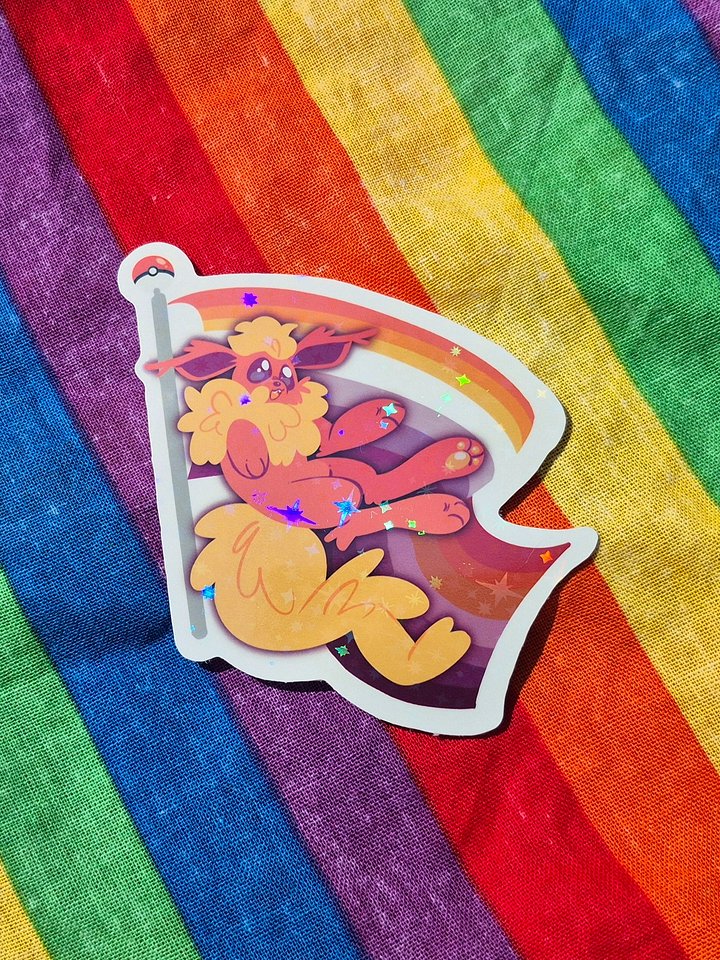 Lesbian Flareon Sticker product image (1)