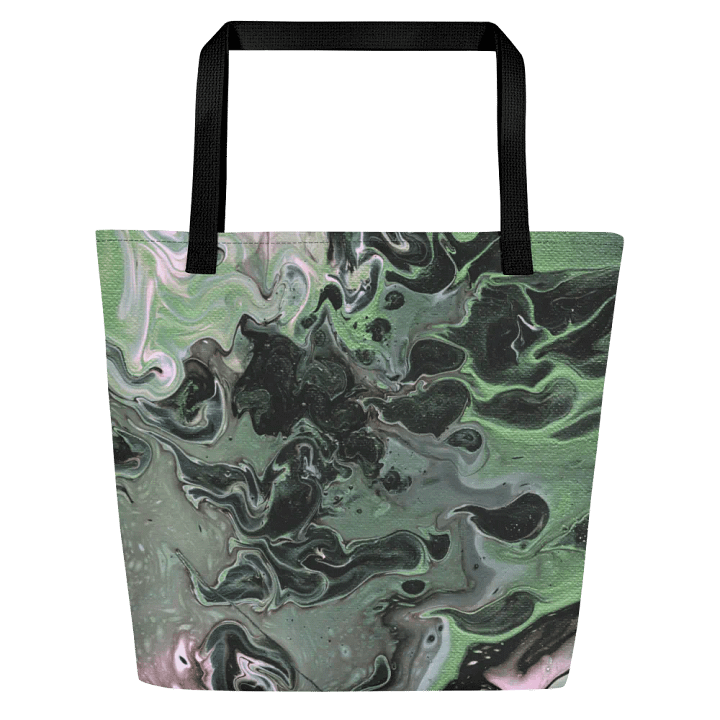 Metallic Green Fluid Acrylic Tote Bag product image (2)