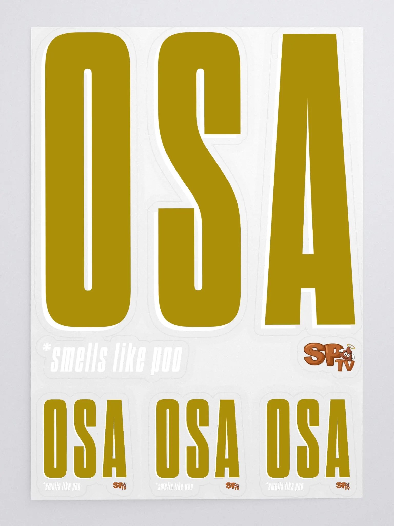 OSA Kiss Cut Sticker Sheet (White 