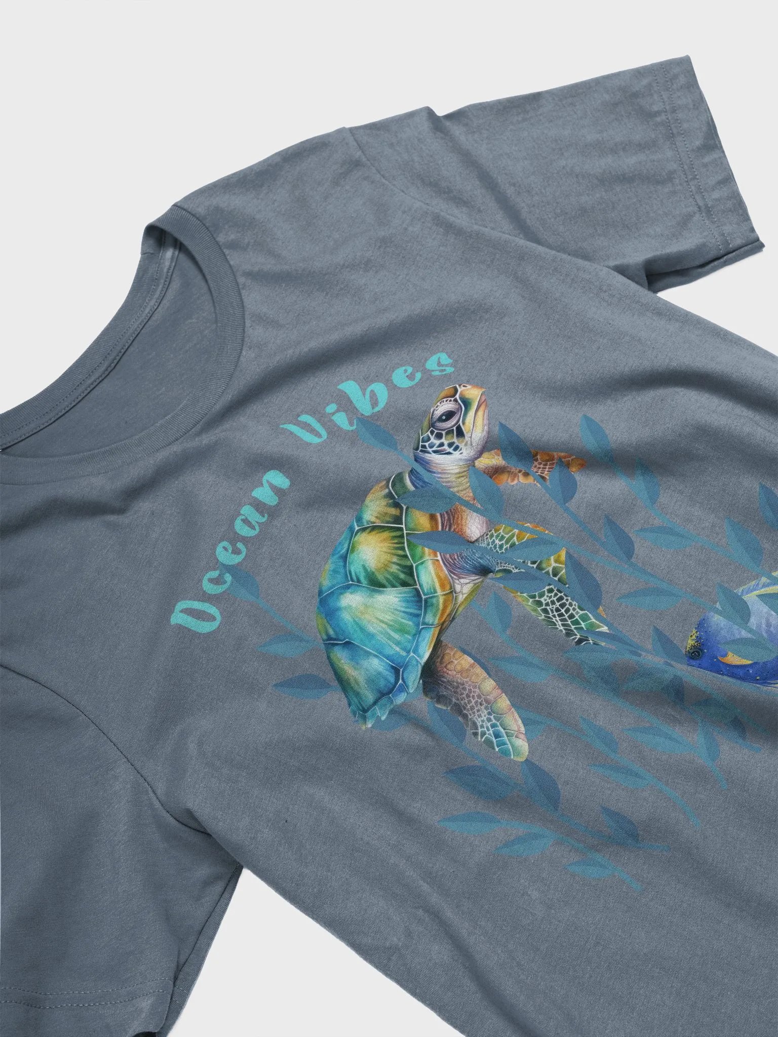 Vibrant Sea Turtle Ocean Vibes T-Shirt product image (3)