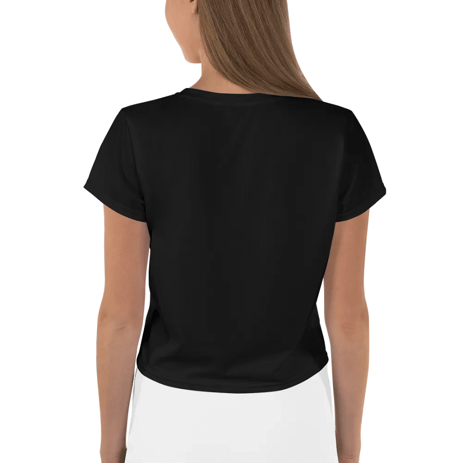 Dancing for Demeowcracy White Cat Silhouette Crop Tee product image (6)