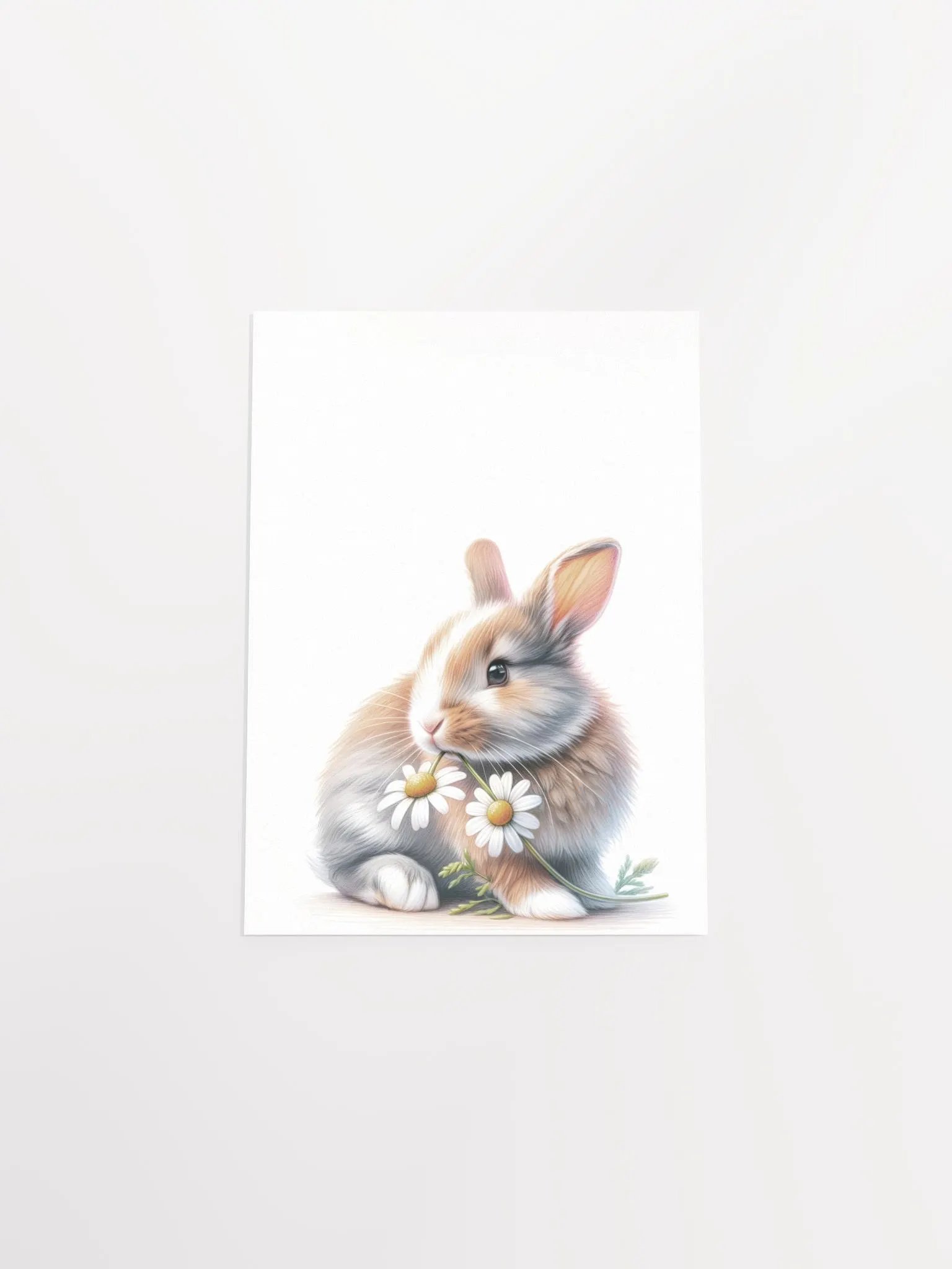 Woodland Bunny having Lunch Decor Print product image (5)