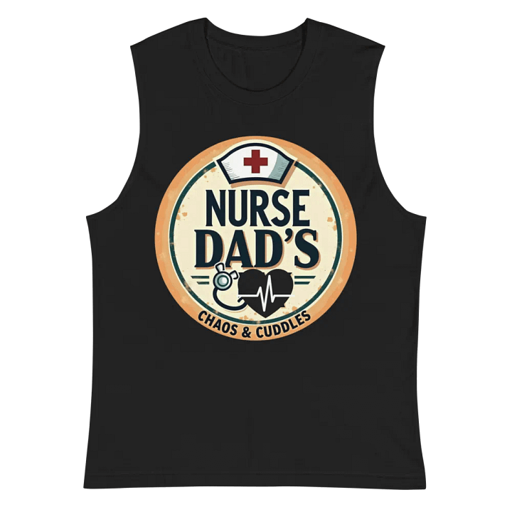Nurse Dad's Chaos & Cuddles Muscle Tank product image (3)