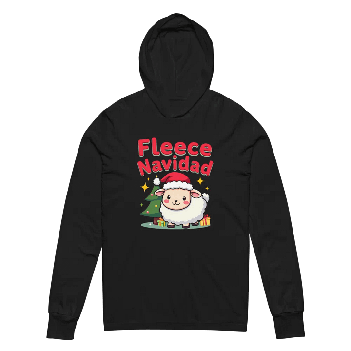 Fleece Navidad Sheep Santa Hat Hoodie product image (7)
