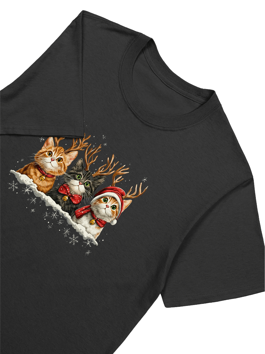 Cat Reindeer Christmas Unisex T-Shirt product image (17)