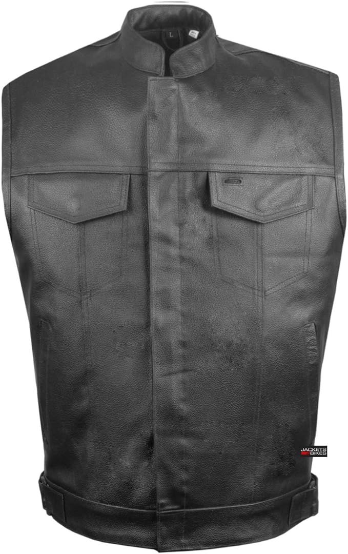 Black Leather Punk Vest [MENS] product image (2)