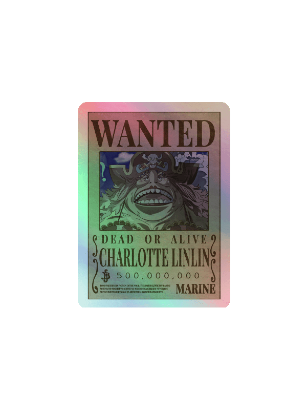 Charlotte Linlin Wanted Poster Holographic Sticker Sheet product image (9)