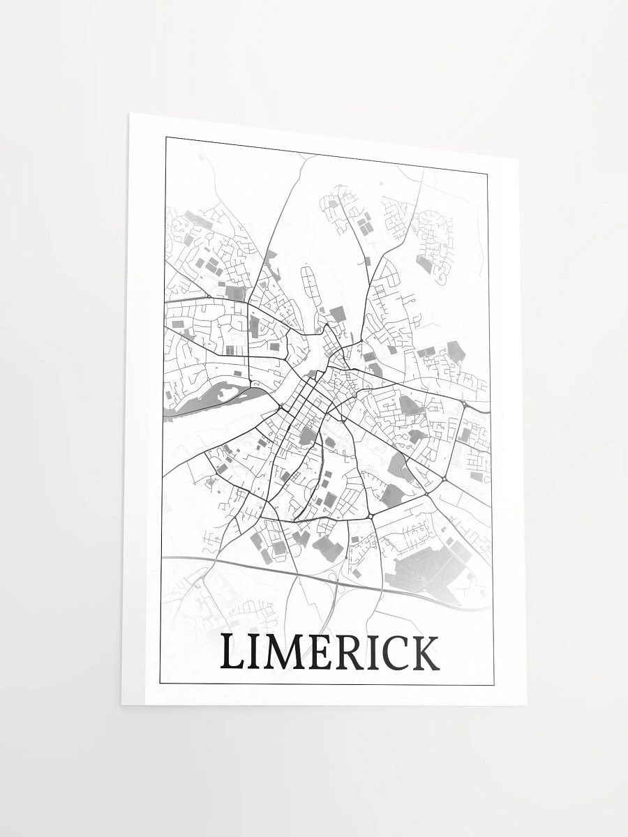 Limerick, Éire, city map print product image (12)