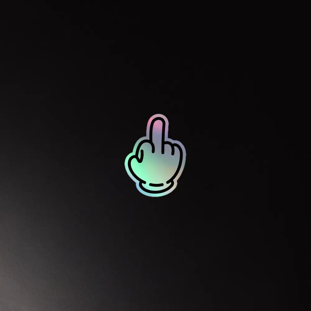 Flip off holo product image (2)
