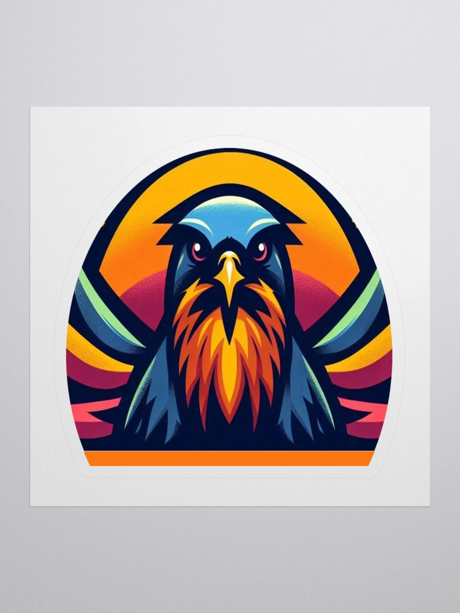 Sunset Soar Eagle Kiss Cut Stickers product image (1)