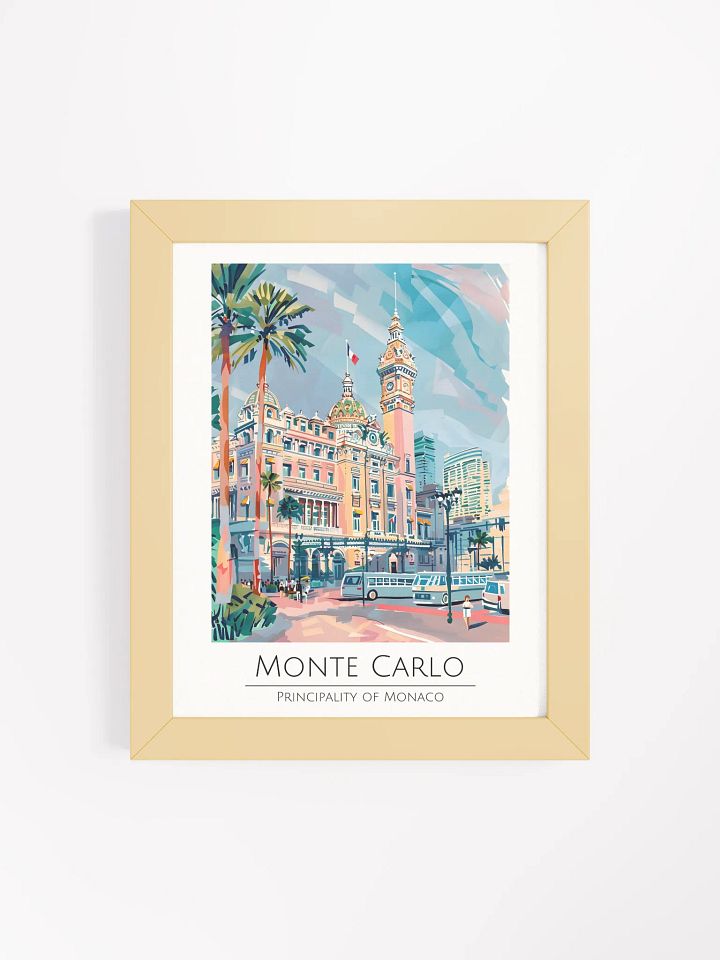 Monte Carlo Monaco Framed Travel Poster product image (1)