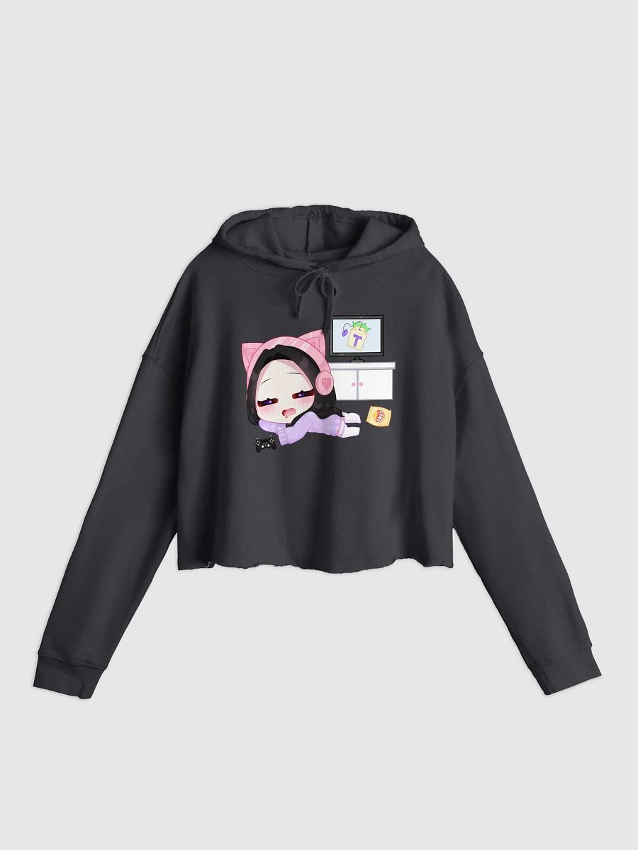 'Lazy Gamer' Chibi Cropped Hoodie product image (5)