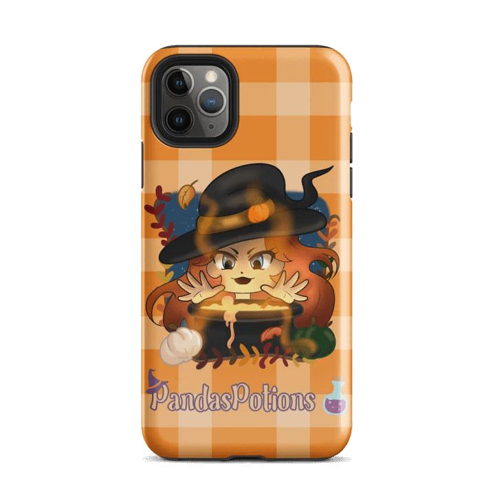 Pumpkin Witch Panda Iphone Case product image (2)