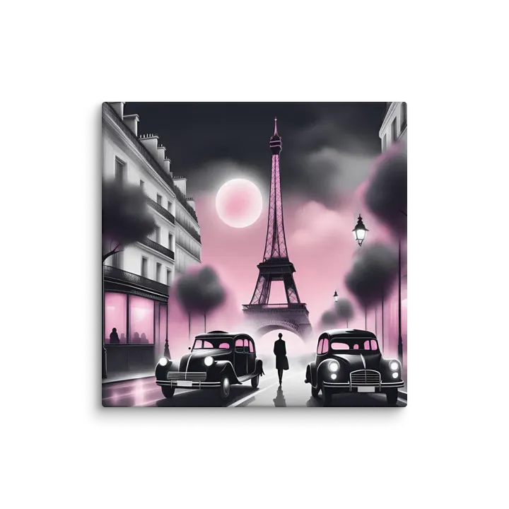 Moonlit Paris Canvas product image (1)