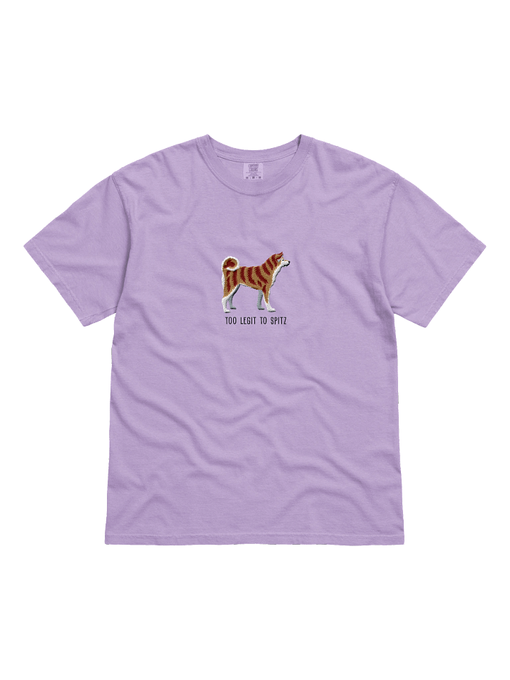 Too Legit to Spitz T-Shirt(Embroidered) of a Japanese Akita Inu(Brindle) product image (31)