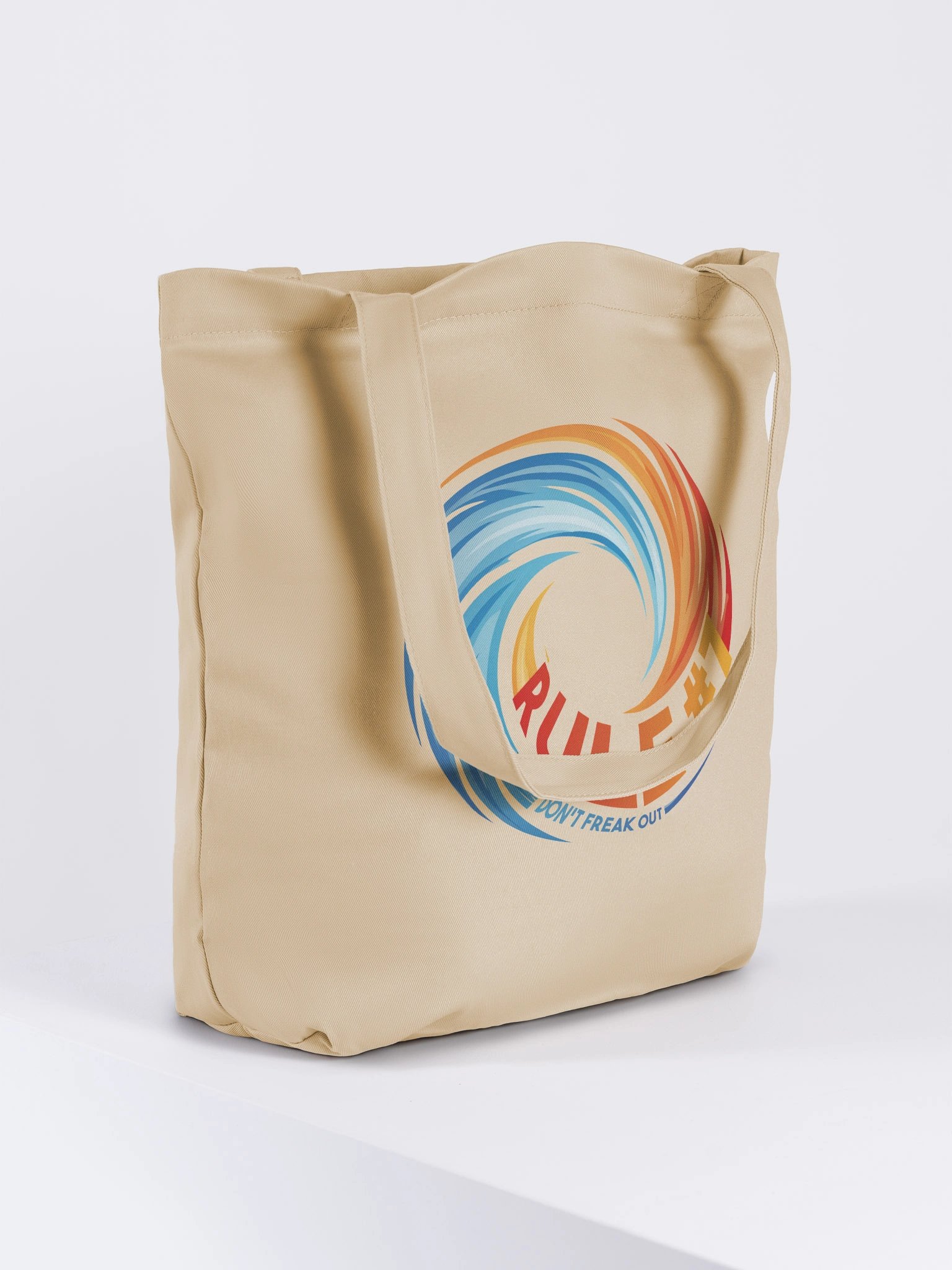 Rule #7 Tote Bag Blue and Orange product image (8)