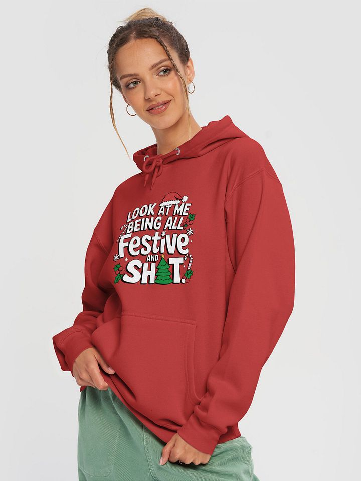 Funny Festive Vibes Premium Hoodie product image (2)