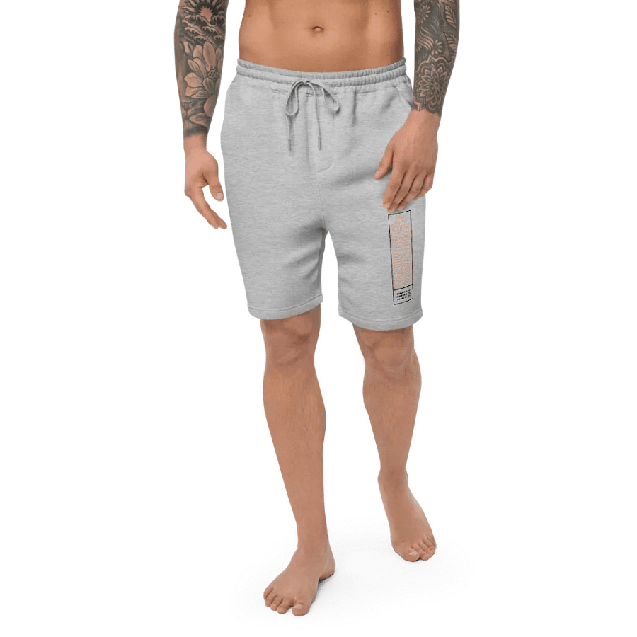 Didjax Gaming Men's Fleece Shorts White/Grey - Independent Trading Co. product image (1)