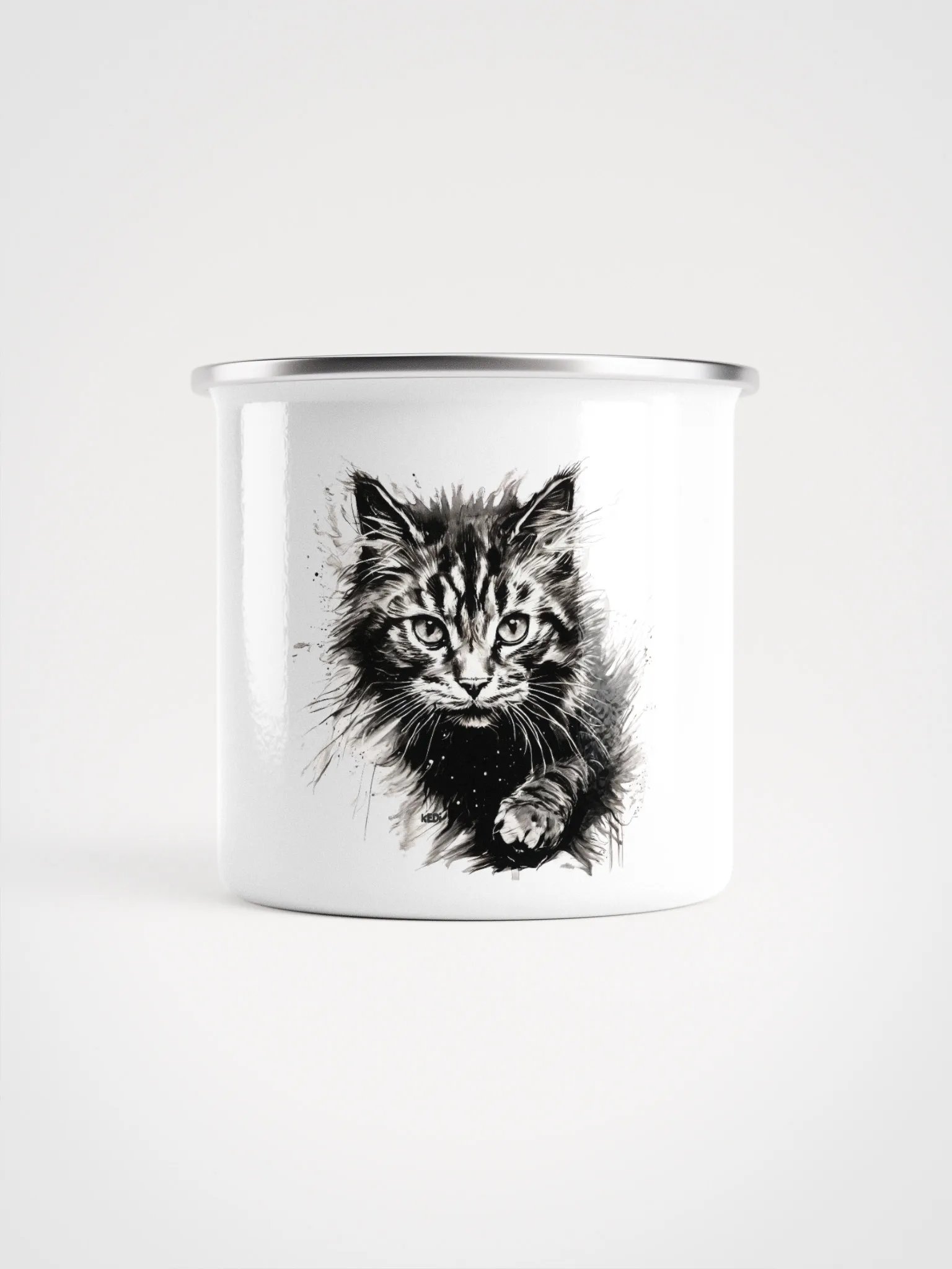 Wild Feline Enamel Mug product image (1)