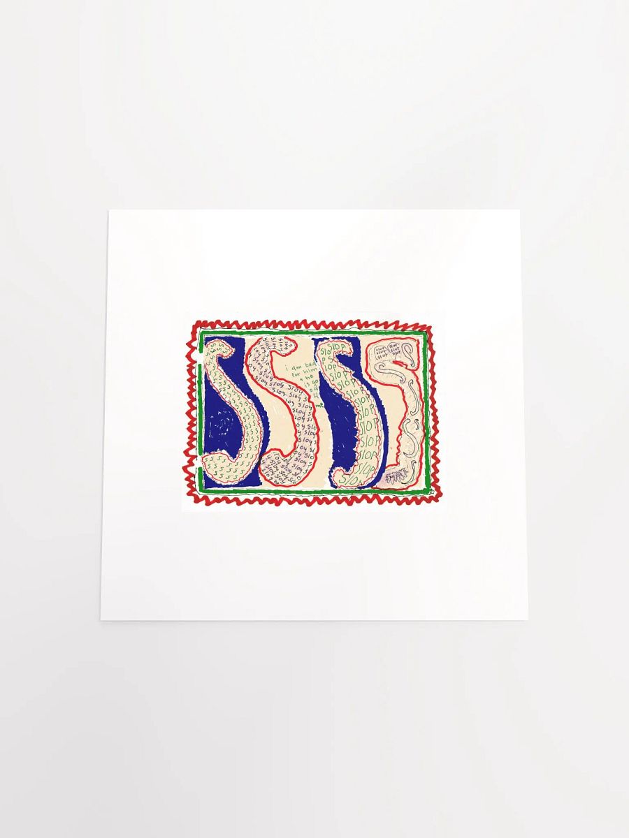 S's in bric brac panel card print product image (4)