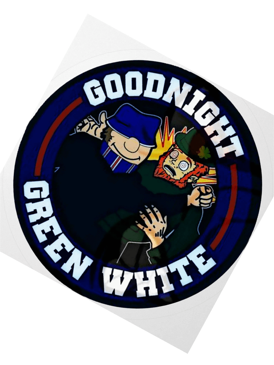 Goodnight Green White Sticker product image (5)