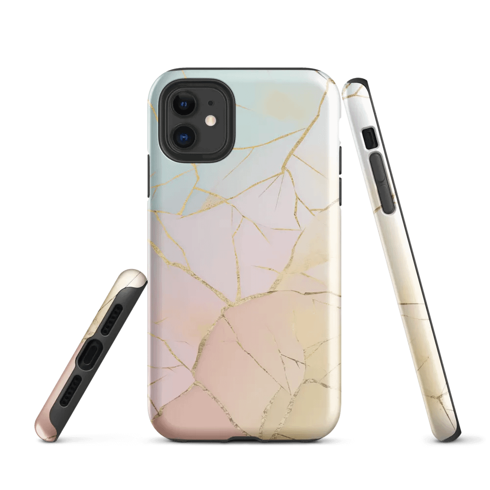 Pastel Kintsugi Tough iPhone Case product image (1)