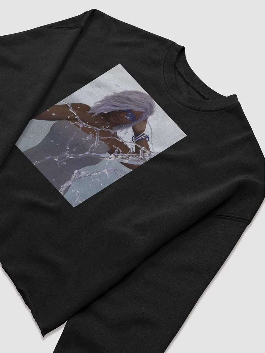 Aqua Vibe Fleece Crop Sweatshirt product image (14)