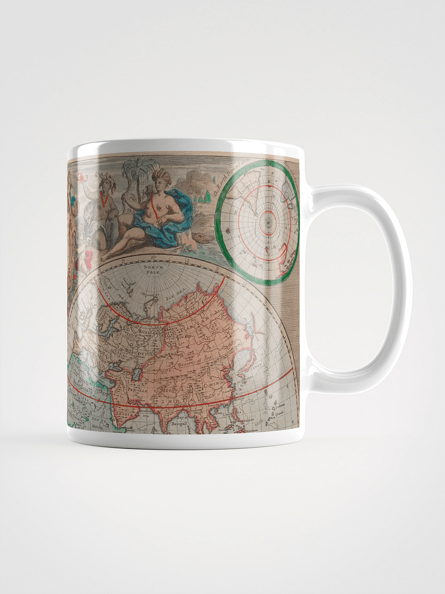 Antique World Map White Glossy Mug product image (1)