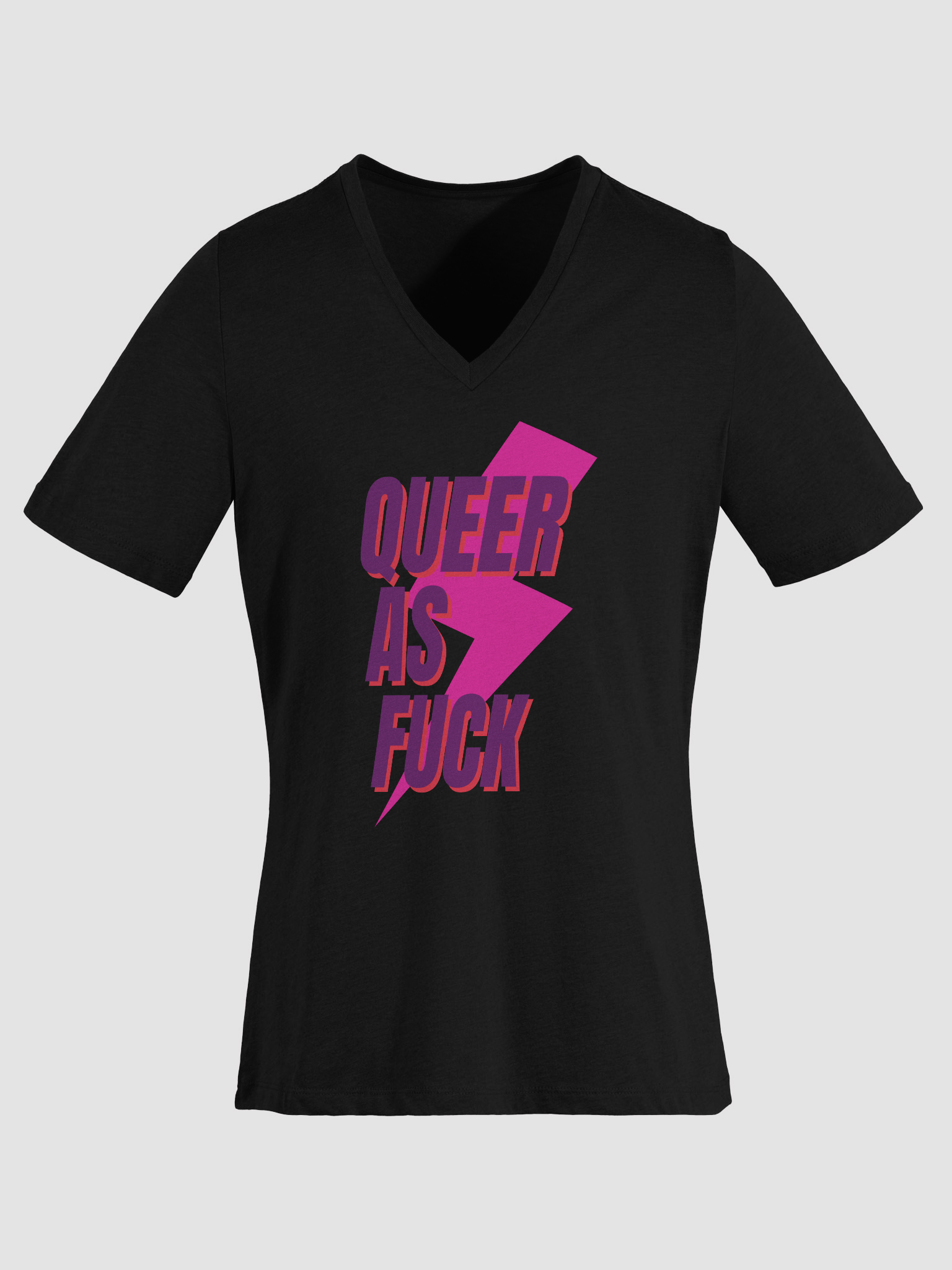 Queer AF Relaxed V-Neck Tee product image (32)