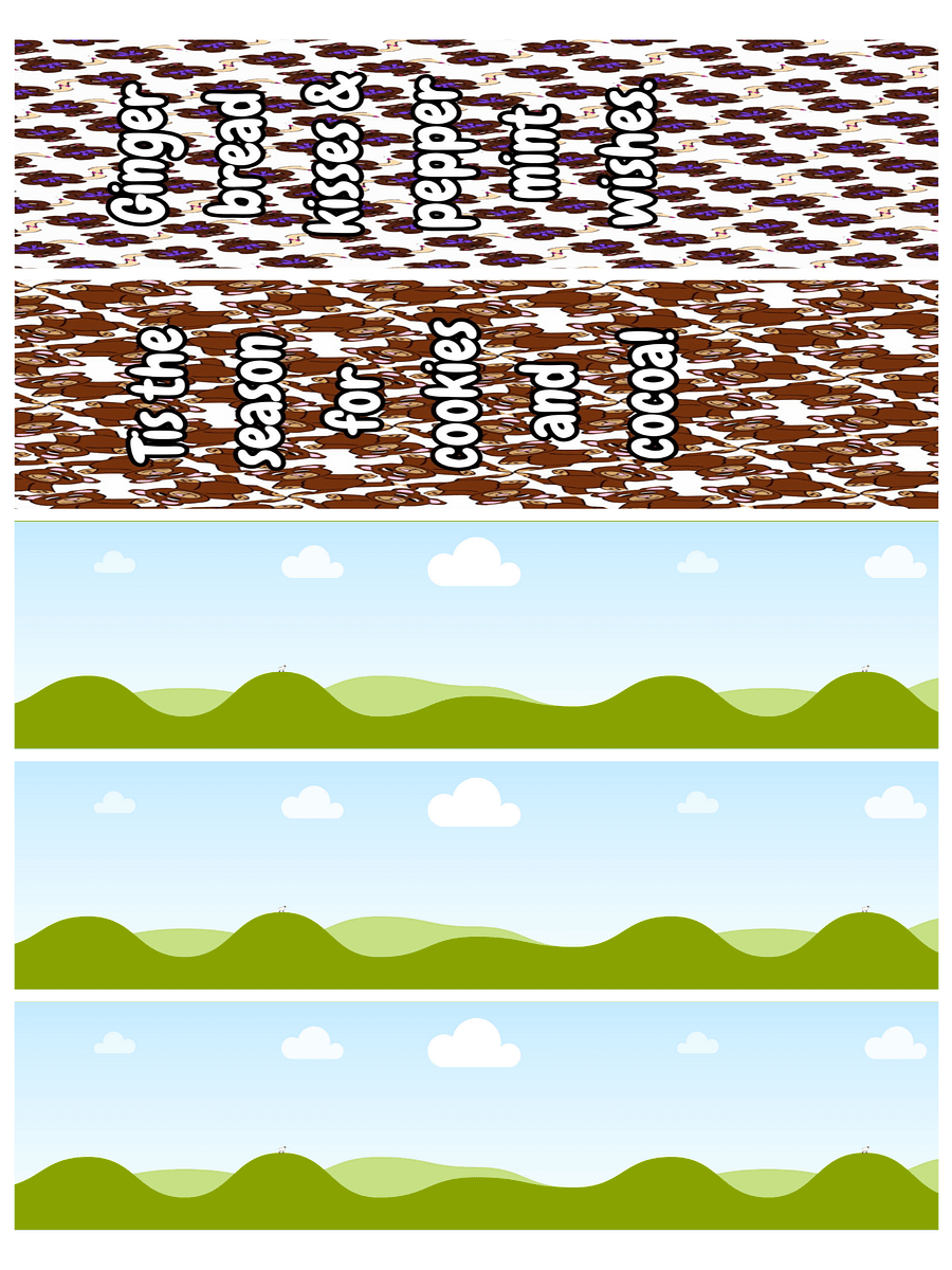Christmas Colored Bookmark Sheets-2x6 and 2x8 product image (8)
