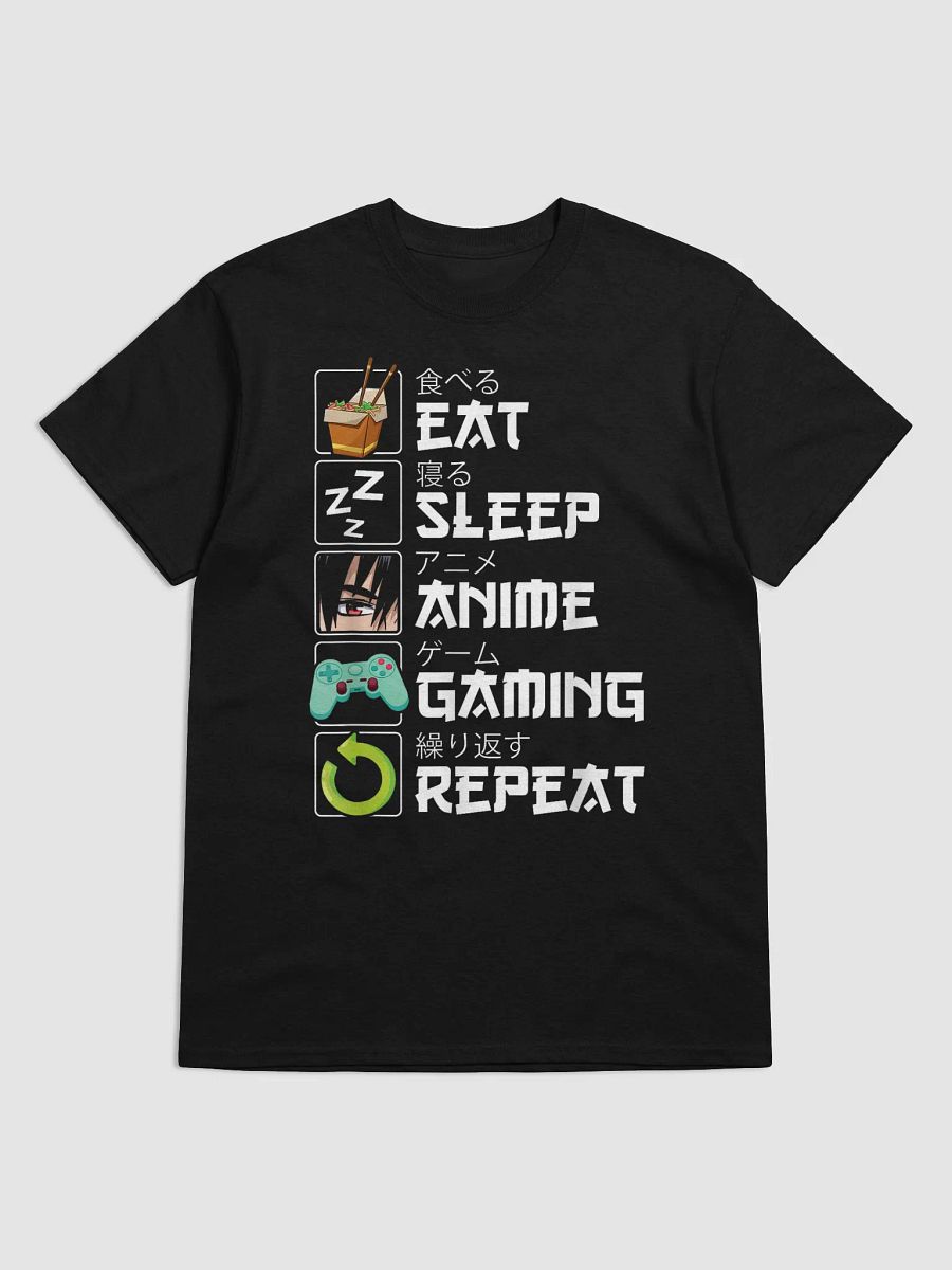 Eat Sleep Anime Gaming Repeat T-Shirt product image (1)