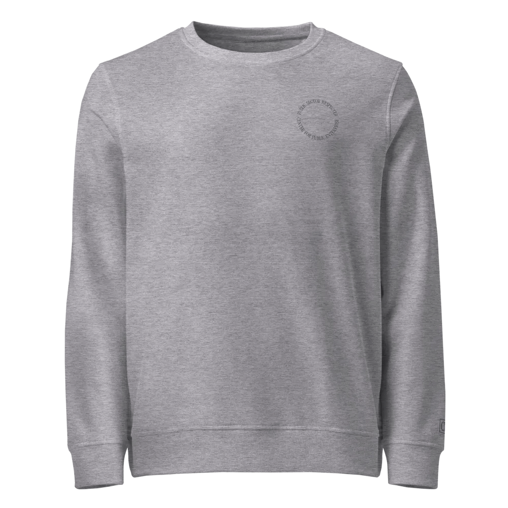 Embroidered Circle Crewneck (Gray) product image (1)