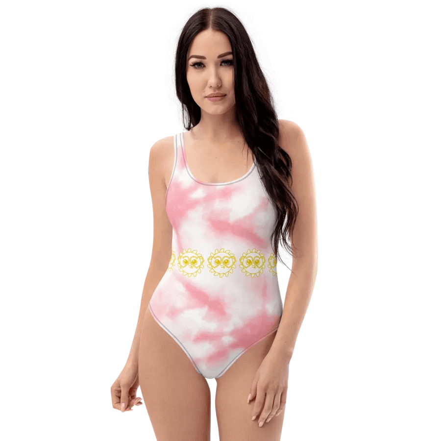Sol Weird Graphic One-Piece (Pink Tie-Dye) product image (1)