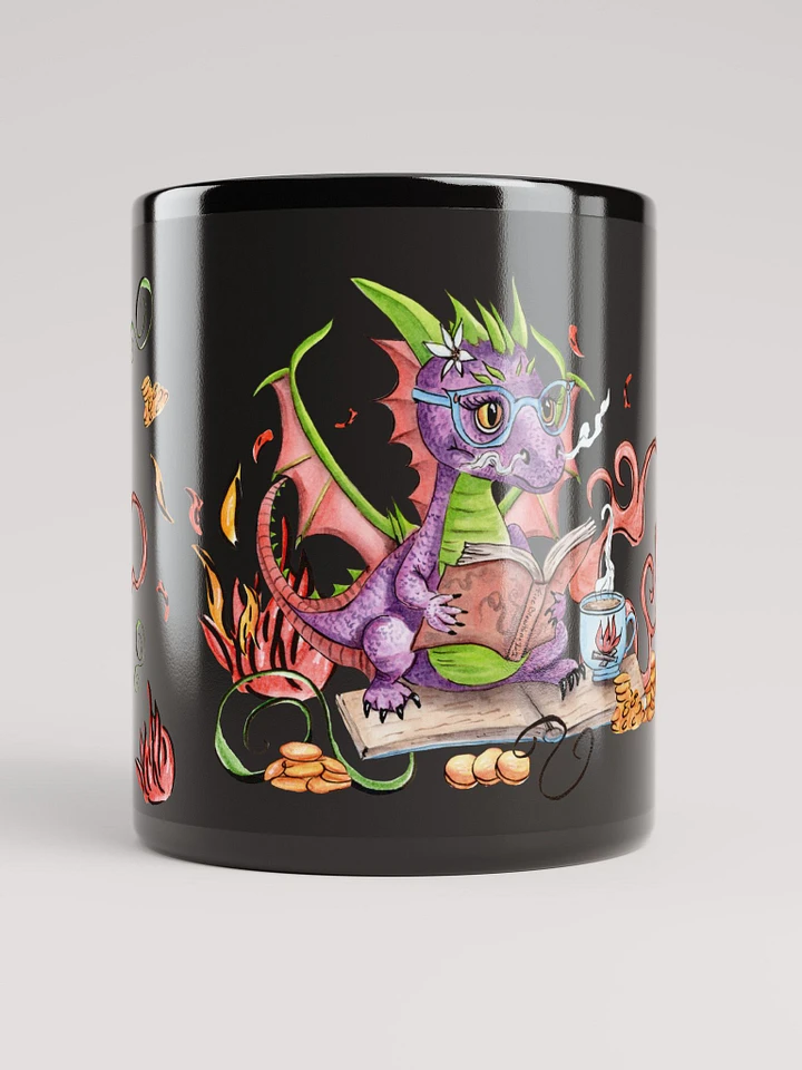 Learning to Breathe Fire Dragon 11 oz Black Mug product image (1)